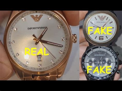 real armani watch vs fake|how to verify armani watch.